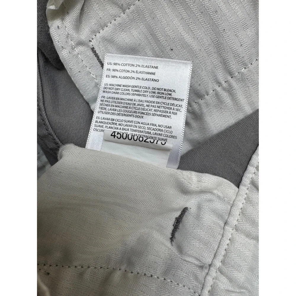 Fox Racing Mens Gray Chino Walk Shorts Stretch Cotton Size 32 (Fits 35